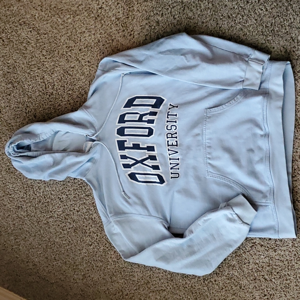 Baby blue Oxford hoodie